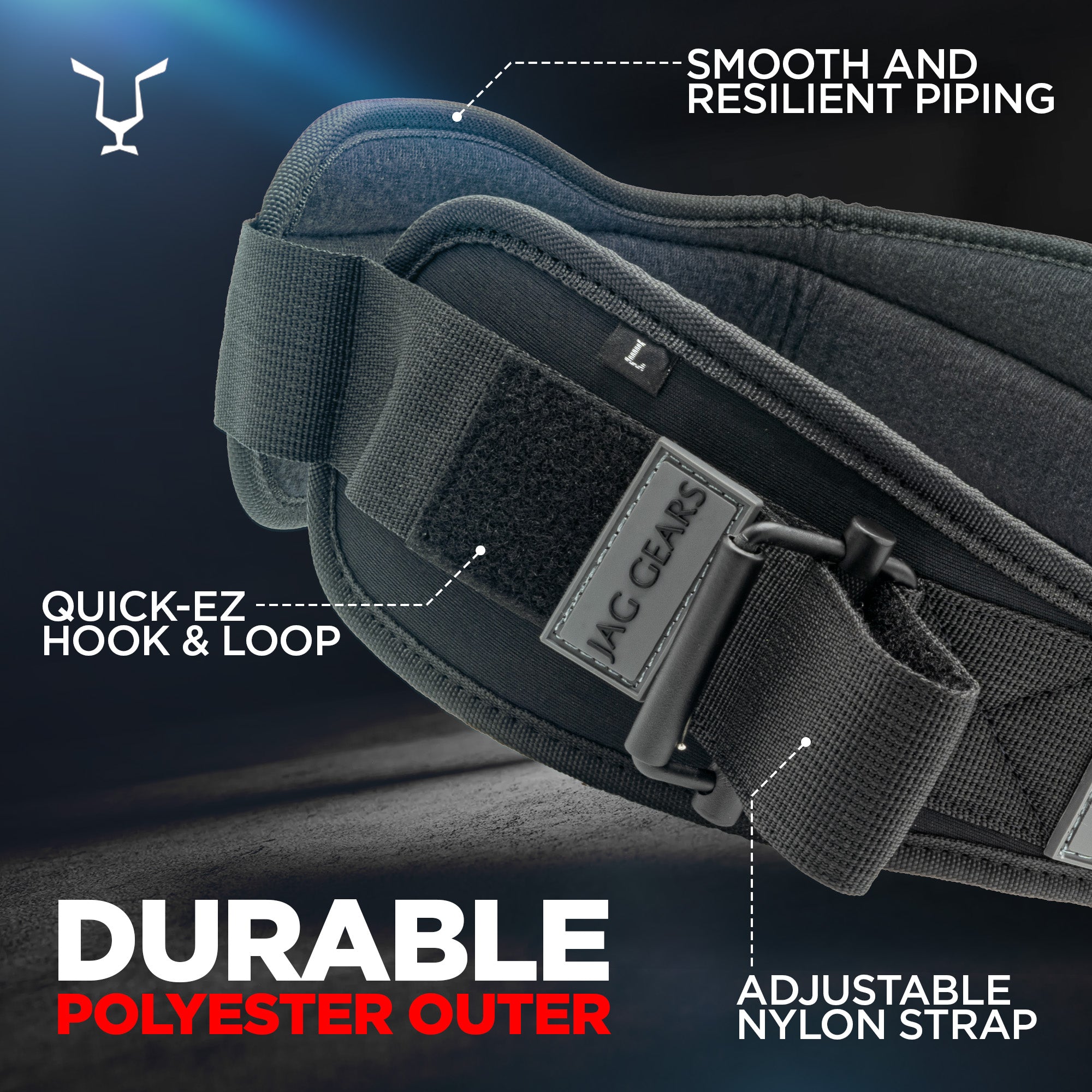 JP Advance Choice Neoprene Weightlifting Belt - 6" Wide, Hook & Loop, Back Support For Gym & Powerlifting
